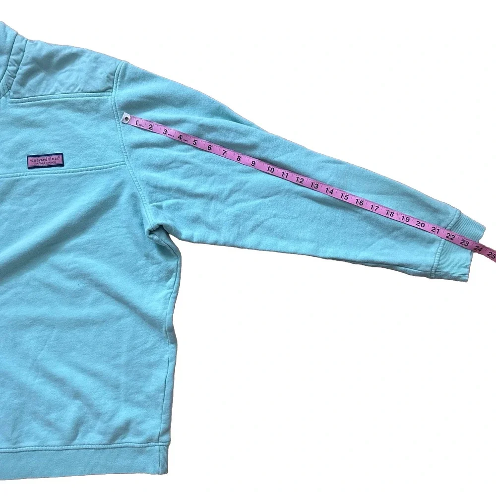 Vineyard Vines Sweater Men's‎ XL Mint Green Heavy Pullover Quarter Zip Sweater